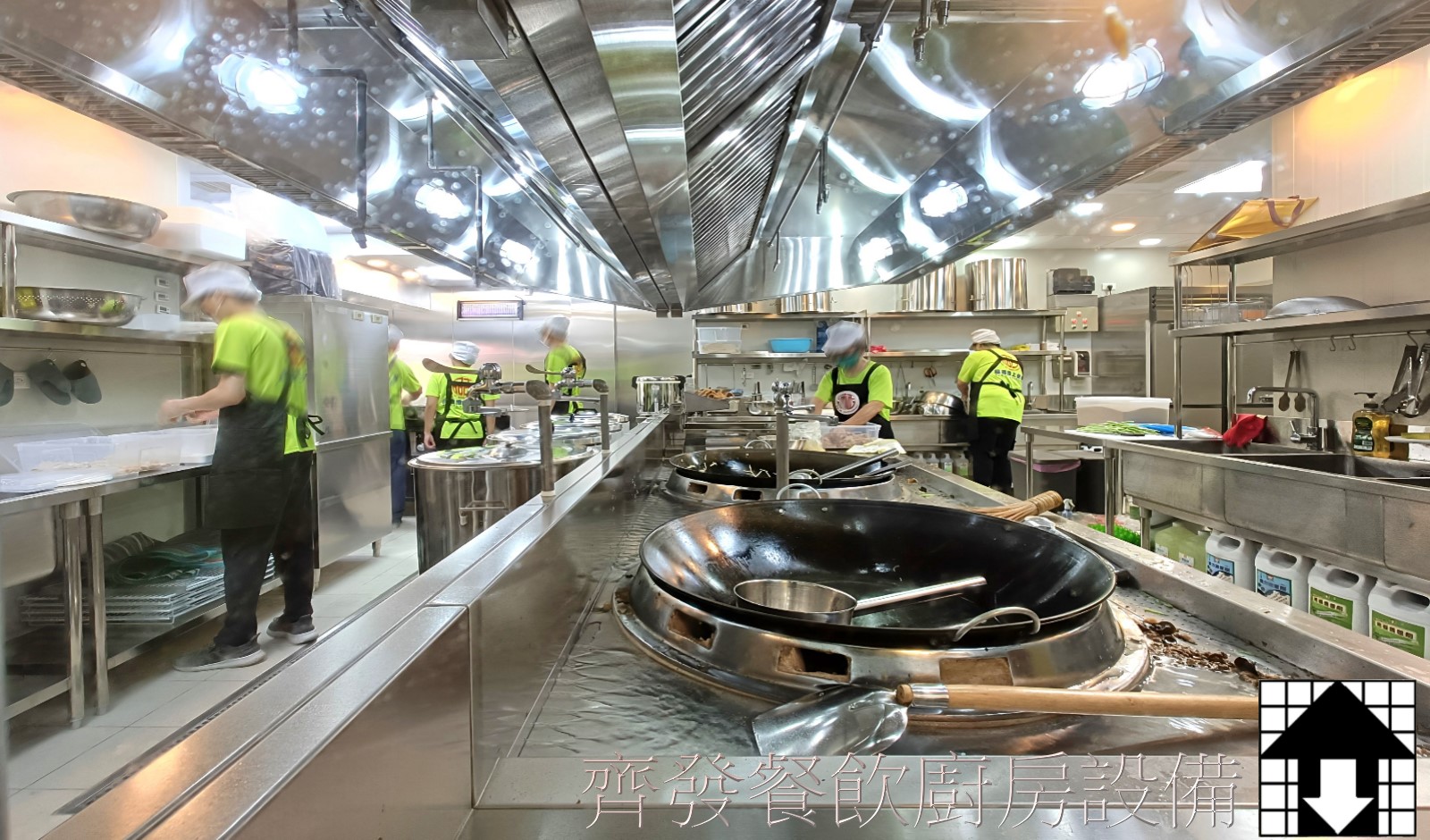中式料理餐廳廚房